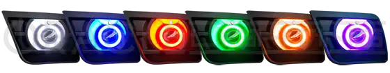 ORACLE Lighting 2011-2014 Dodge Charger SRT8 LED Surface Mount Projector Fog Light Halo Kit - SMD / Red ORACLE Lighting 2011-2014 Dodge Charger SRT8 LED Surface Mount Projector Fog Light Halo Kit - SMD / Red