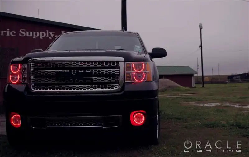 2007-2013 GMC Sierra LED Headlight Halo Kit (Round Style)