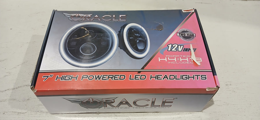 USED 2007-16 Jeep Wrangler Pre-Assembled Headlights - Dynamic ColorSHIFT | ORACLE Outlet | GRADE C