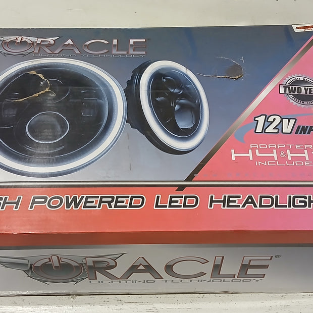 USED 2007-16 Jeep Wrangler Pre-Assembled Headlights - Dynamic ColorSHIFT | ORACLE Outlet | GRADE C