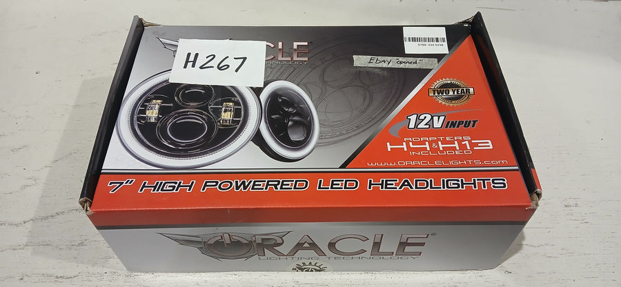 7" High Powered LED Headlights - Black Bezel - ColorSHIFT NA | ORACLE Outlet | GRADE B
