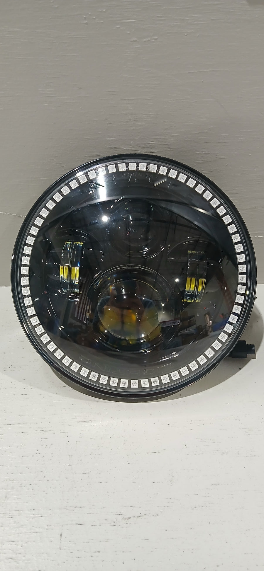 7" High Powered LED Headlights - Black Bezel - ColorSHIFT NA | ORACLE Outlet | GRADE B
