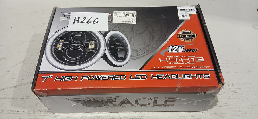 7" High Powered LED Headlights - Black Bezel - ColorSHIFT NA | ORACLE Outlet | GRADE B