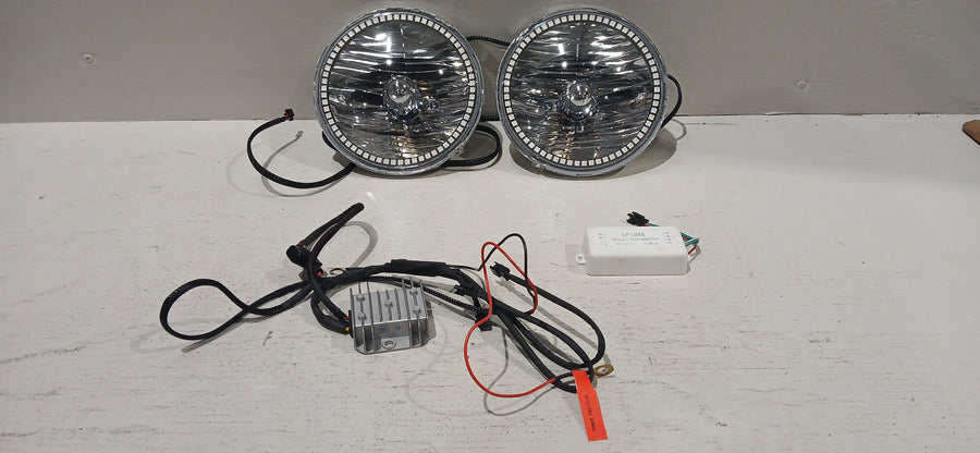 USED 2007-16 Jeep Wrangler Pre-Assembled Headlights - Dynamic ColorSHIFT | ORACLE Outlet | GRADE C