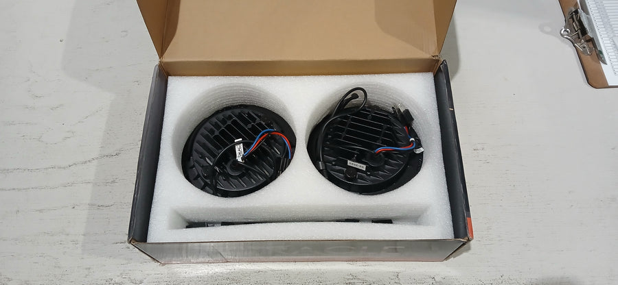 7" High Powered LED Headlights - Black Bezel - ColorSHIFT NA | ORACLE Outlet | GRADE B