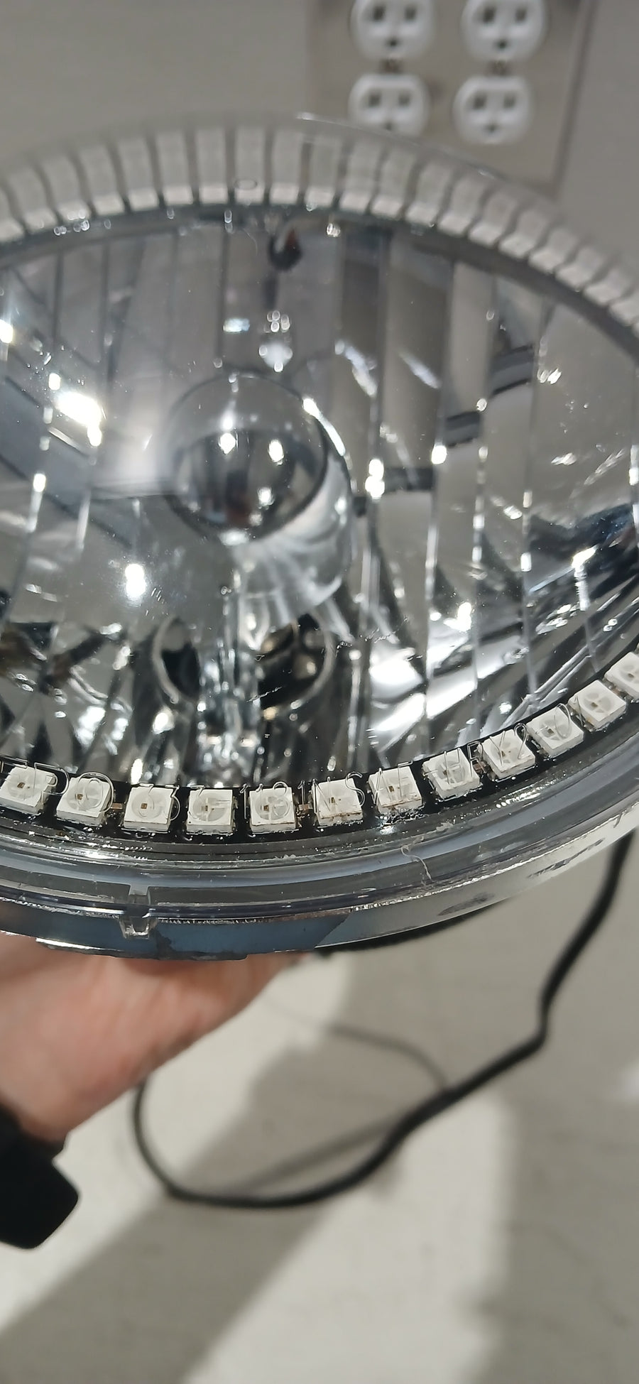 USED 2007-16 Jeep Wrangler Pre-Assembled Headlights - Dynamic ColorSHIFT | ORACLE Outlet | GRADE C
