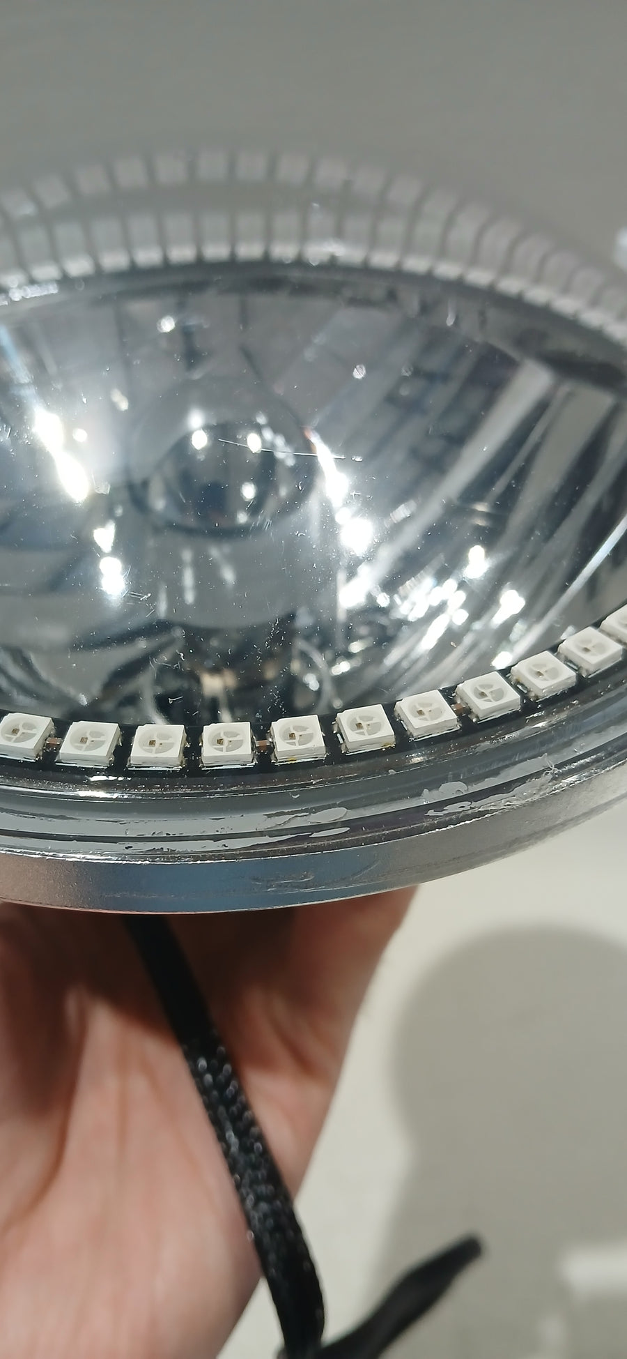 USED 2007-16 Jeep Wrangler Pre-Assembled Headlights - Dynamic ColorSHIFT | ORACLE Outlet | GRADE C