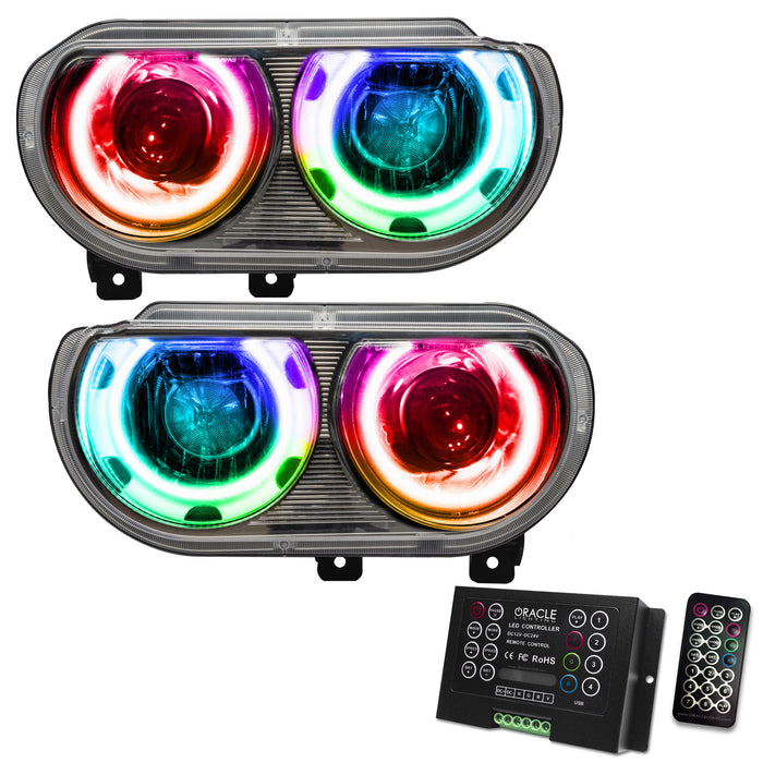 ORACLE Lighting 2008-2014 Dodge Challenger Pre-Assembled Headlights — HID