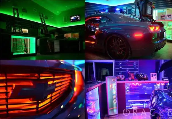 Grid view showing flex strip applications