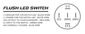 Flush LED switch diagram