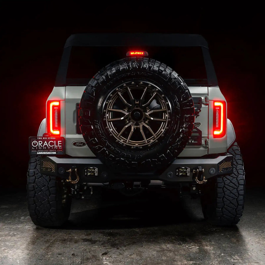 V2 | 2021-2025 Ford Bronco Flush Mount LED Tail Lights - Low Profile | 1,400 Lumens | LED Models