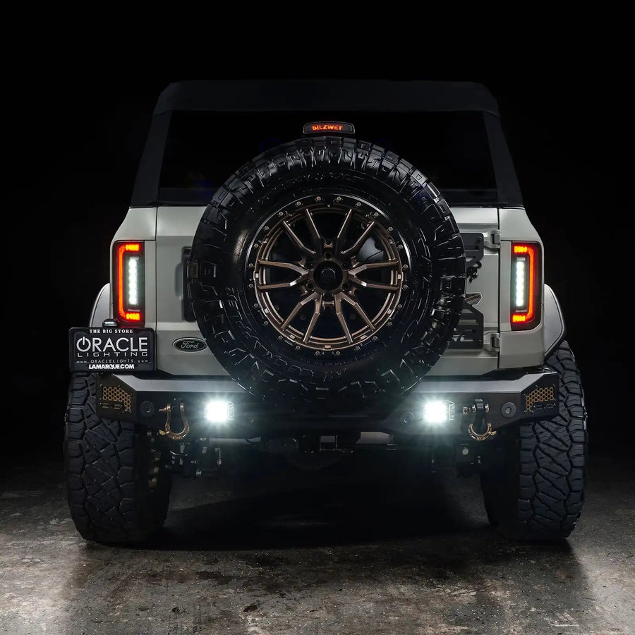 V2 | 2021-2025 Ford Bronco Flush Mount LED Tail Lights - Low Profile | 1,400 Lumens | LED Models