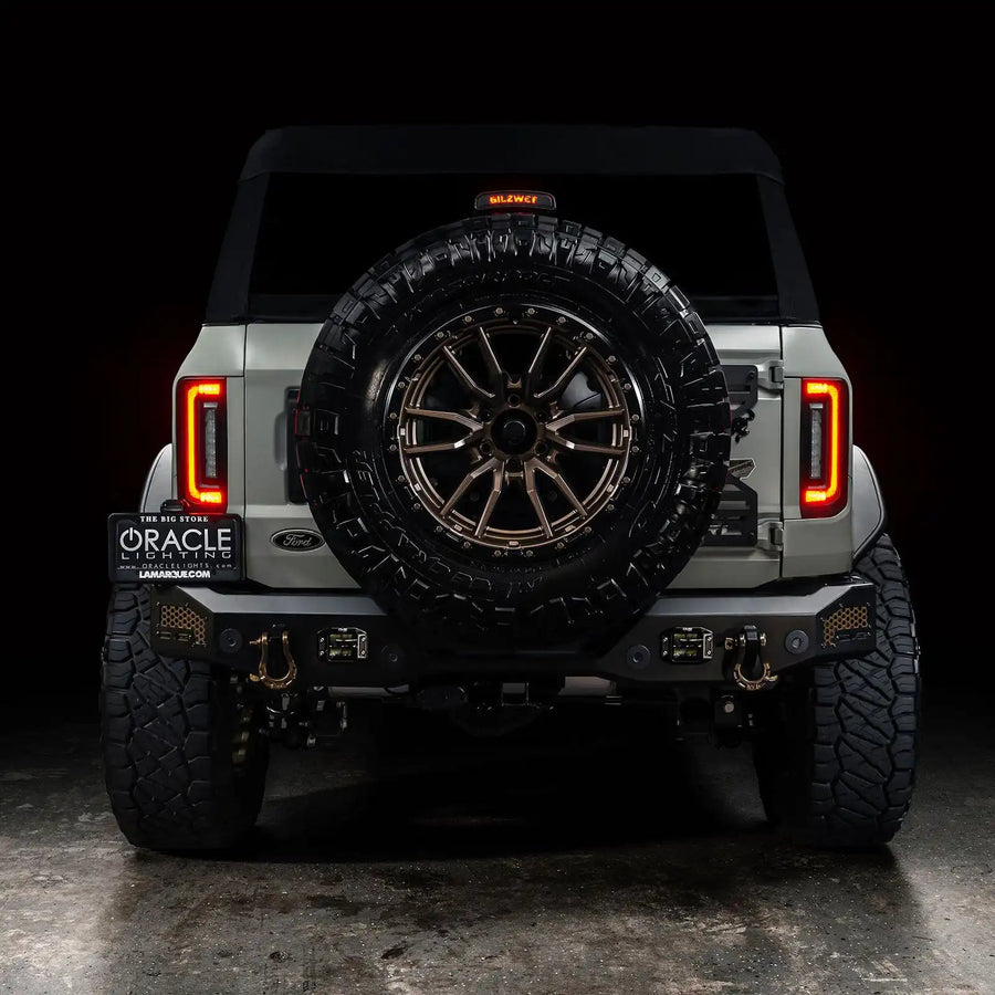 V2 | 2021-2025 Ford Bronco Flush Mount LED Tail Lights - Low Profile | 1,400 Lumens | LED Models