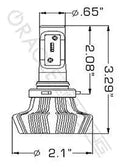 2007-2013 Toyota Tundra H10 - ORACLE 4,000+ Lumen LED Light Bulb Conversion Kit (Fog Light) - Image 5