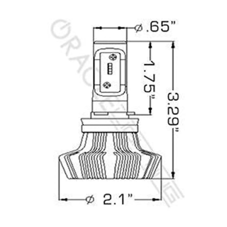 2007-2013 Toyota Tundra H11 - ORACLE 4,000+ Lumen LED Light Bulb Conversion Kit (Low Beam Headlight) - Image 7