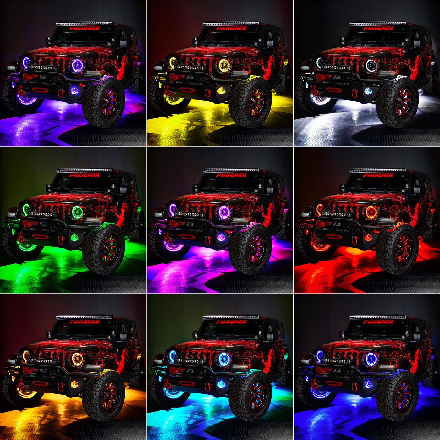 ColorSHIFT® LED Illuminated Wheel Rings | ORACLE Lighting