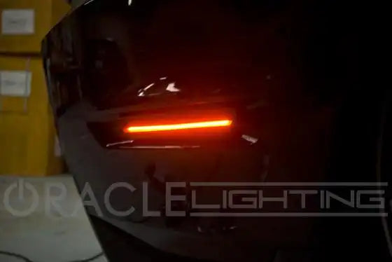 Close-up of a Concept Sidemarker installed on a Ford Mustang.