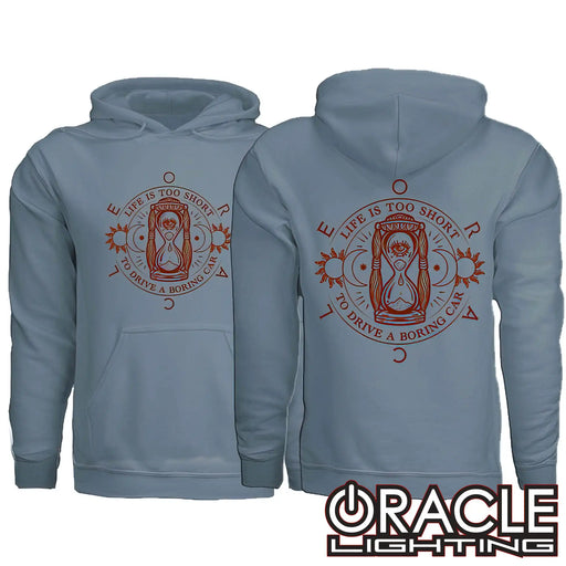 "Life is Too Short" Hooded Sweatshirt - Slate Blue