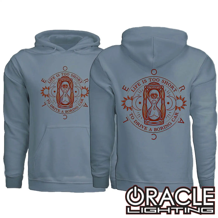 "Life is Too Short" Hooded Sweatshirt - Slate Blue