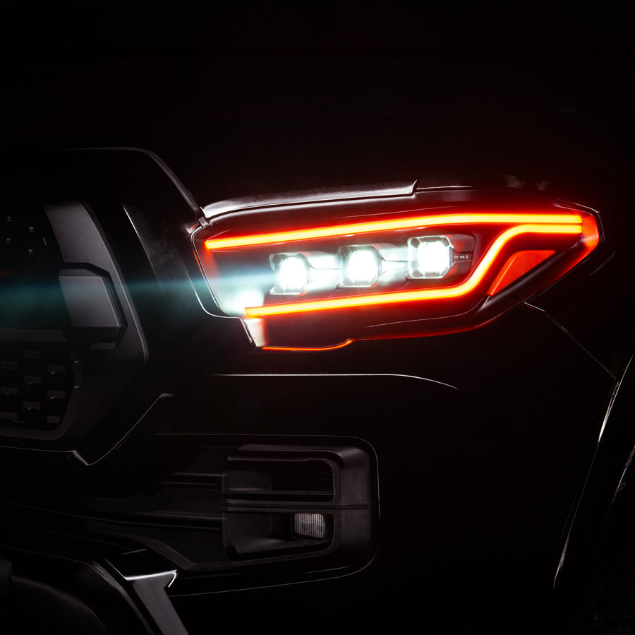 Tacoma Lensless Headlights with DRL and Headlights