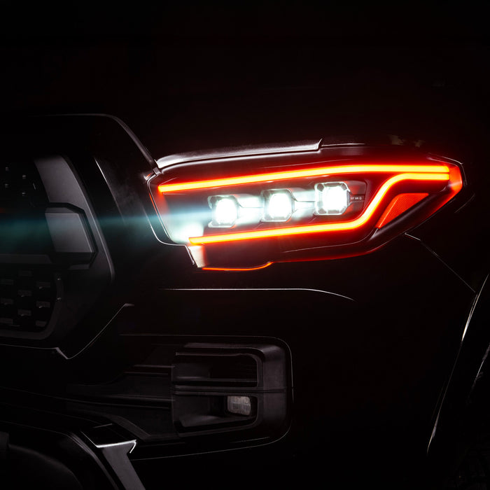 Tacoma Lensless Headlights with DRL and Headlights