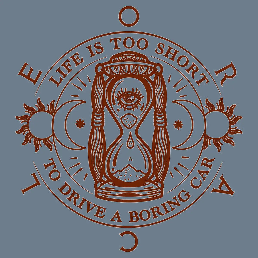 ORACLE Lighting "life is too short to drive a boring car" logo