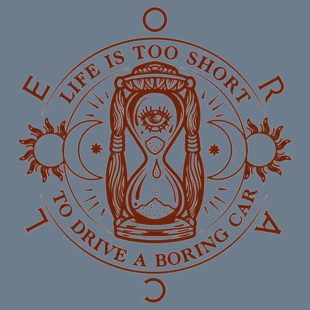 ORACLE Lighting "life is too short to drive a boring car" logo