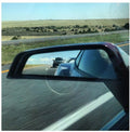 Close-up of Concept Side Mirror installed on a Chevrolet Camaro.