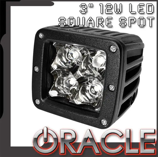 Off-Road 3" 12W LED Square Spot Light