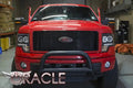 Front view of a Ford F-150 with LED Off-Road Side Mirrors installed.