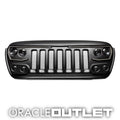 Vector Series LED Grill Jeep Wrangler JL/Gladiator JT Flat Black, ORACLE Outlet Grade C