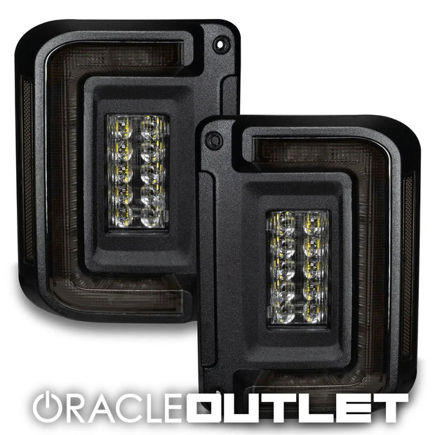 "Black Series" Flush Mount LED Tail Lights for Jeep Wrangler JK | ORACLE Outlet | GRADE B
