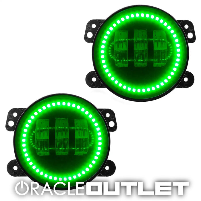 ORACLE High Powered LED Fog Light Replacement-(Pair) - Green - 5775-004 | ORACLE Outlet | GRADE B