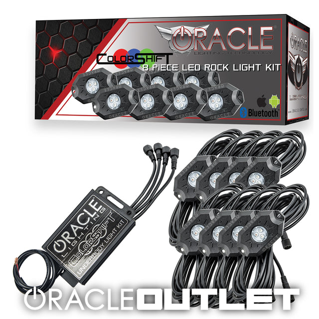 Bluetooth ColorSHIFT Underbody Rock Light RF Kit - 8, ORACLE Outlet Grade A