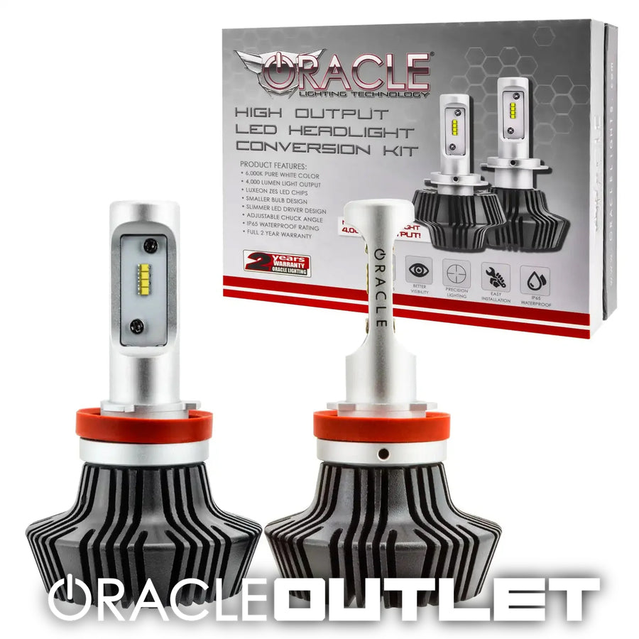 H11 4,000 Lumen LED Headlight Bulbs (Pair) | ORACLE Outlet | GRADE A