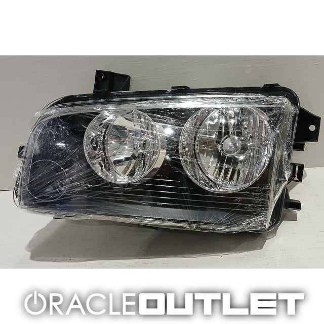 05-10 Dodge Charger Headlight Left (BLACK HOUSING), ORACLE Outlet Grade B