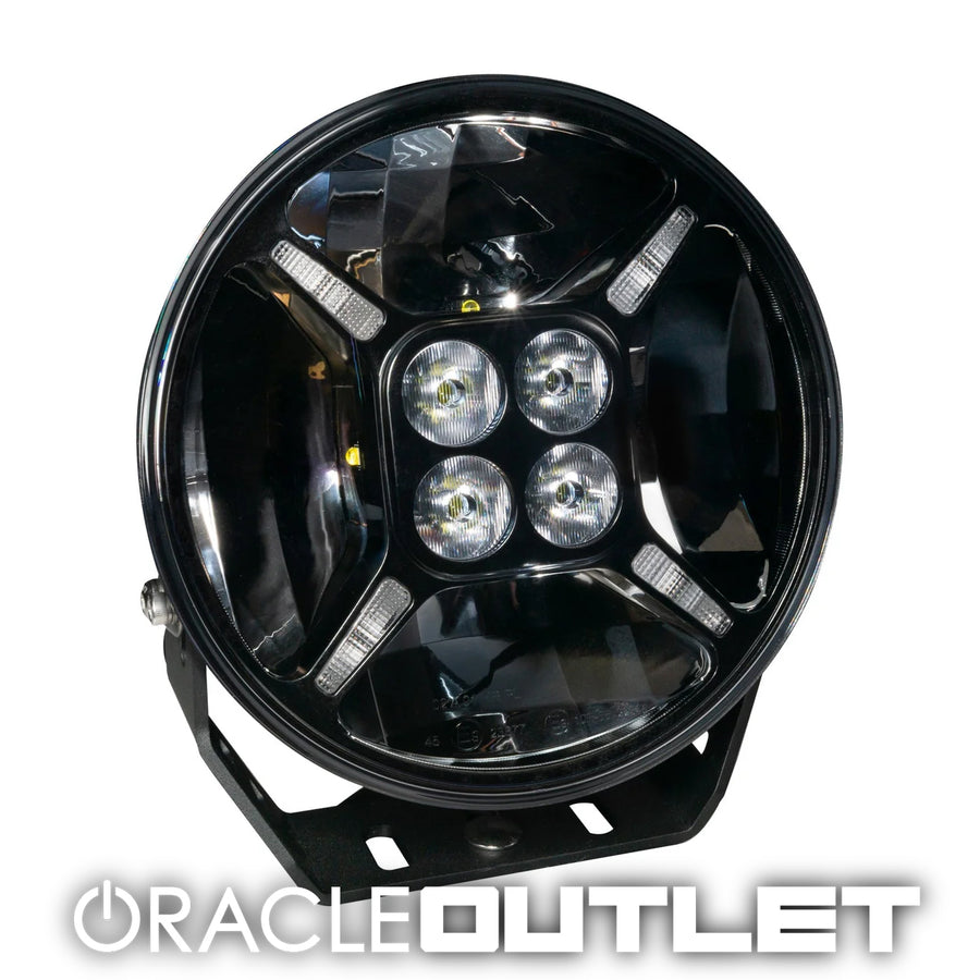 9" Multifunction 120W LED Spotlight Round Post Mount | ORACLE Outlet | GRADE A