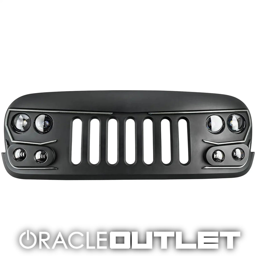 Vector Series LED Grill Jeep Wrangler JK 3.0, ORACLE Outlet Grade C
