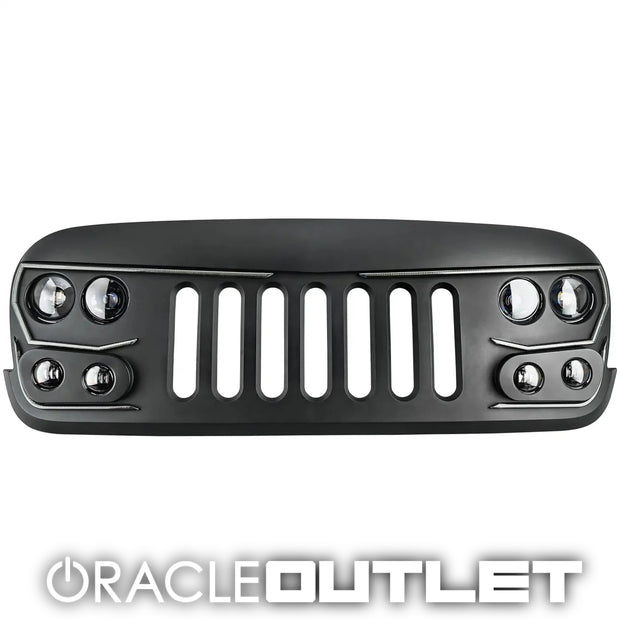 Vector Series LED Grill Jeep Wrangler JK 3.0, ORACLE Outlet Grade C