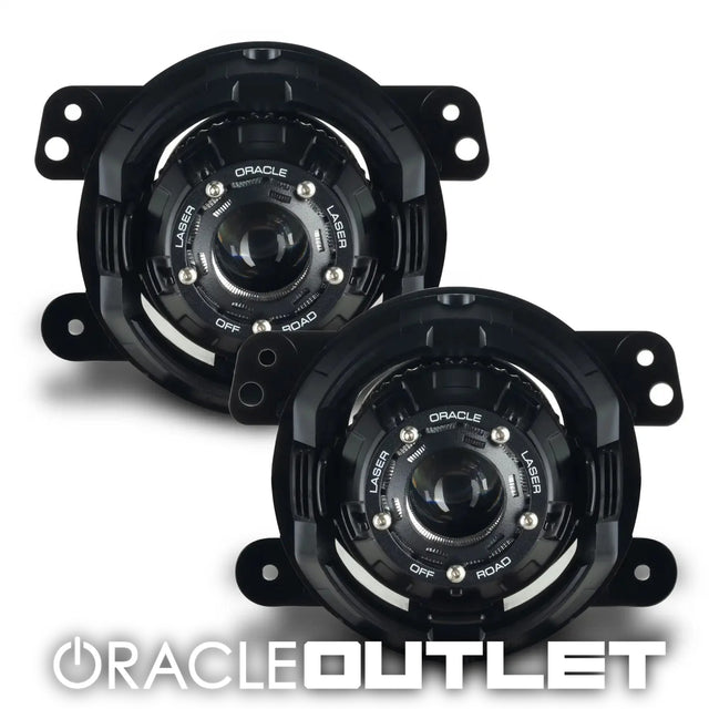 Jeep Wrangler JK/JL & Gladiator JT 15W Off-Road LASER Fog Lights, ORACLE Outlet Grade A