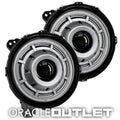 Oculus Bi-LED Projector Headlights for Jeep JL / JT - Satin Silver, ORACLE Outlet Grade B