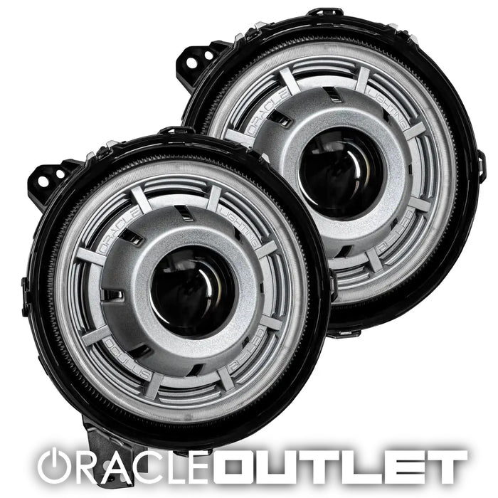 ORACLE Lighting Oculus Bi-LED Projector Headlights for Jeep JL / JT - Satin Silver | ORACLE Outlet | GRADE B