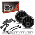 7" High Powered LED Headlights - Black Bezel - Dynamic RGB | ORACLE Outlet | GRADE B