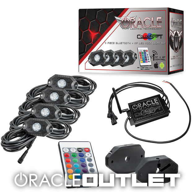 Bluetooth ColorSHIFT Underbody Rock Light RF Kit - 4, ORACLE Outlet Grade A