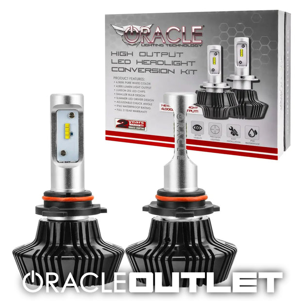 9005 4,000 Lumen LED Headlight Bulbs (Pair), ORACLE Outlet Grade A
