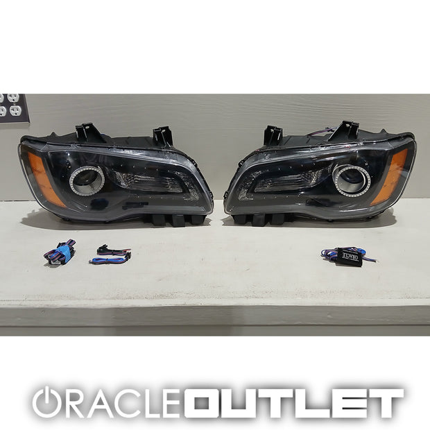 2011-2014 Chrysler 300C SMD HL Black NON HID ColorSHIFT DRL | ORACLE Outlet | GRADE C
