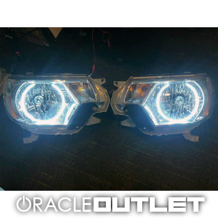 ORACLE 2012-2015 Toyota Tacoma Pre-Assembled Headlights - White LED Halos | ORACLE Outlet | GRADE B