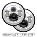 Off-Road 7" High Powered LED Headlights - Chrome Bezel | ORACLE Outlet | GRADE A
