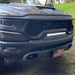 Front end of a RAM TRX with Front Bumper Flush LED Light Bar System installed.