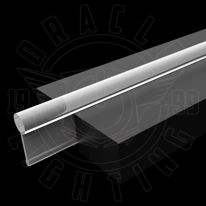 CAD render of fiber optic light strip installed